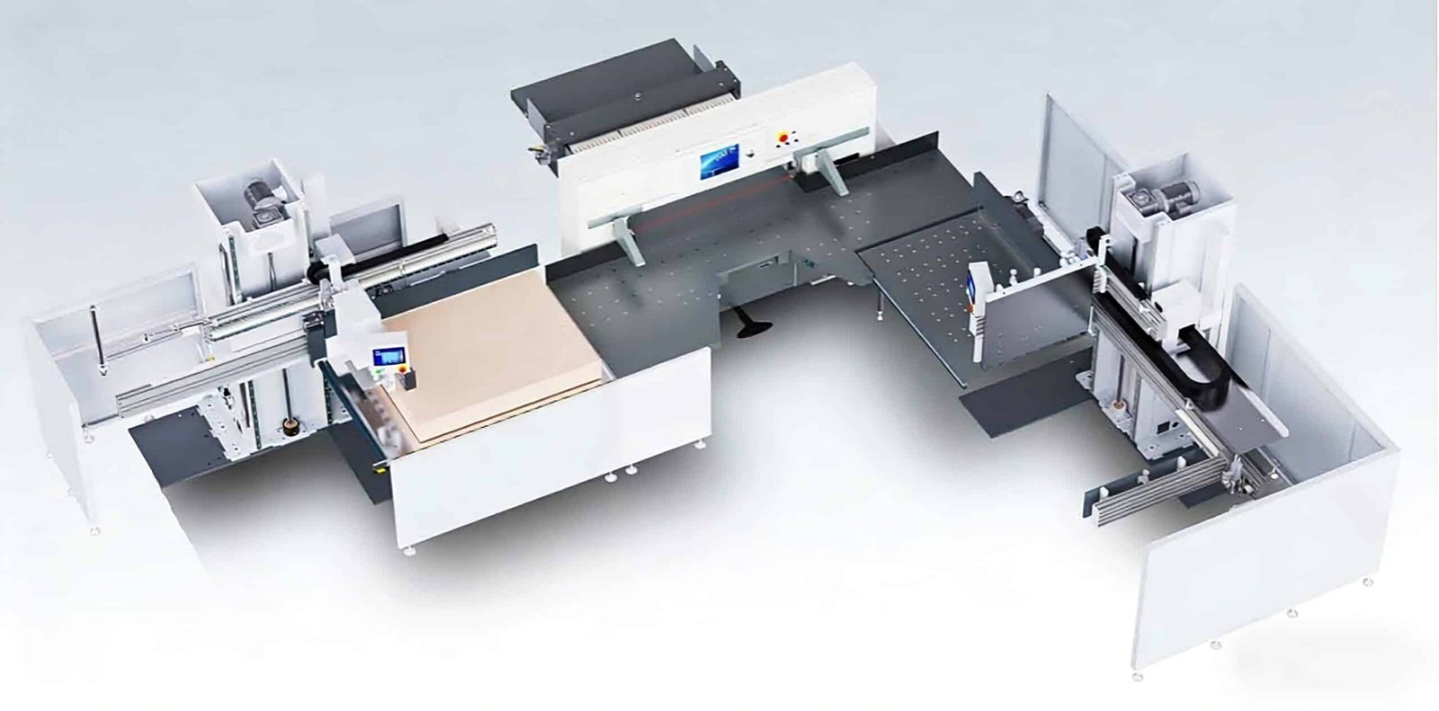 QZK1370M15 Intelligent Paper Cutting Line | Auto Feed & Discharge