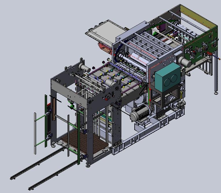 3D Structure Diagram of Automatic Die Cutting Machine