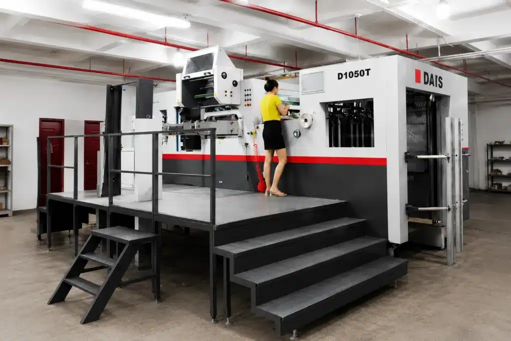 DAIS automatic hot stamping machine for high precision foil stamping production