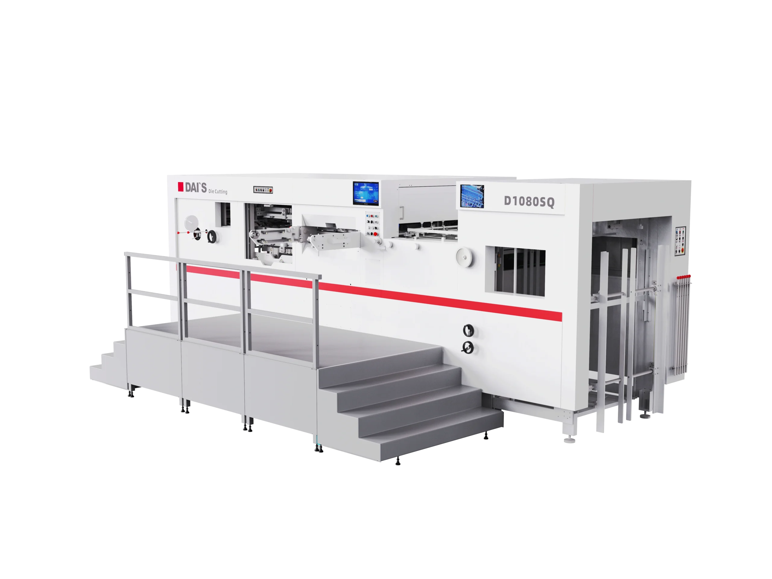 DAIS fully automatic flatbed die cutting machine for smart packaging production line