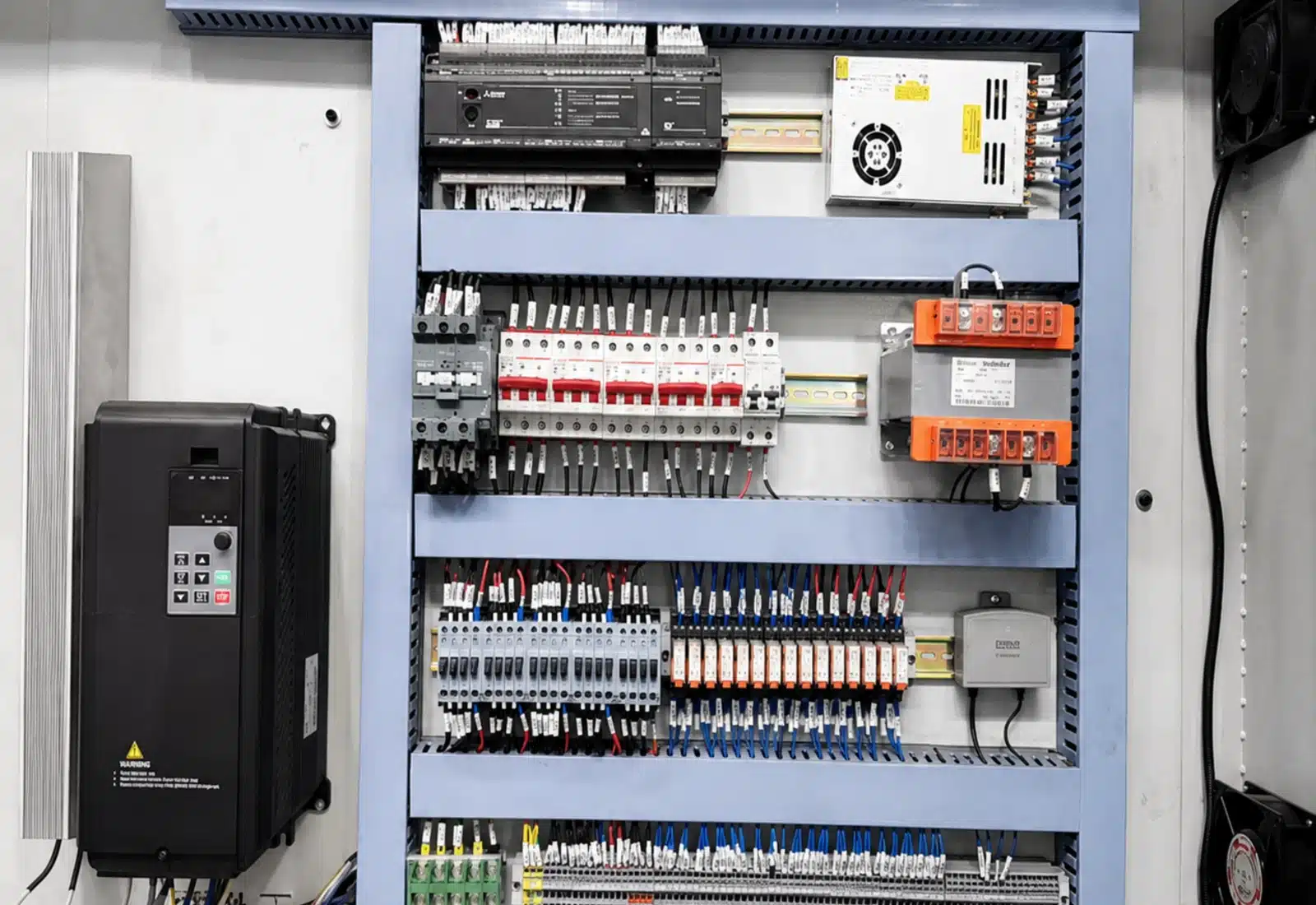 DAIS D1060S automatic die-cutting machine electrical control cabinet components and wiring