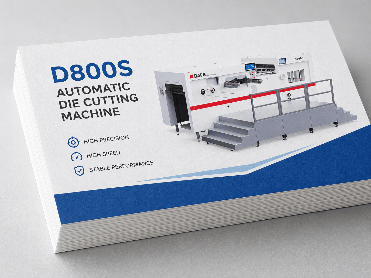 D800S Die Cutting Machine for Printed Cardstock and Paperboard