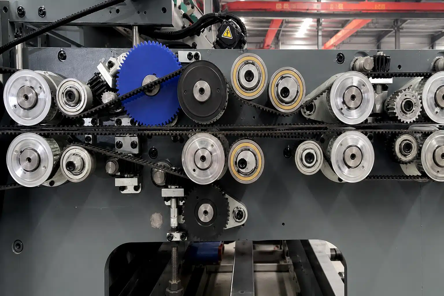 Automatic Laminating Machine Timing Belt and Tension Pulley System
