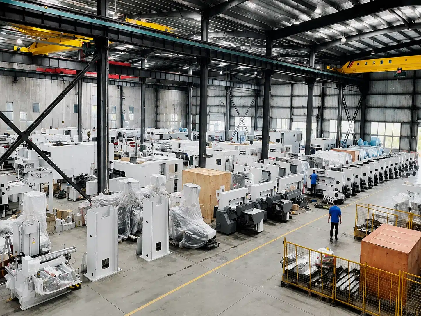 DAIS assembly area for automatic printing and packaging machinery production