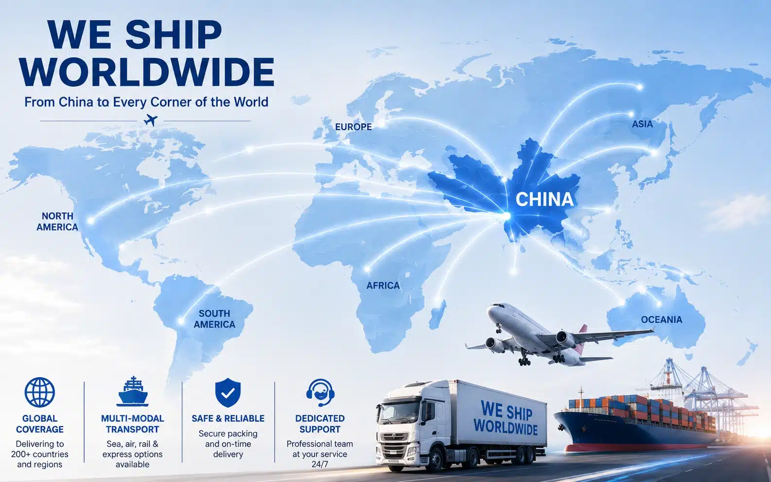 Worldwide Shipping and Global Delivery for DAIS Printing Machinery