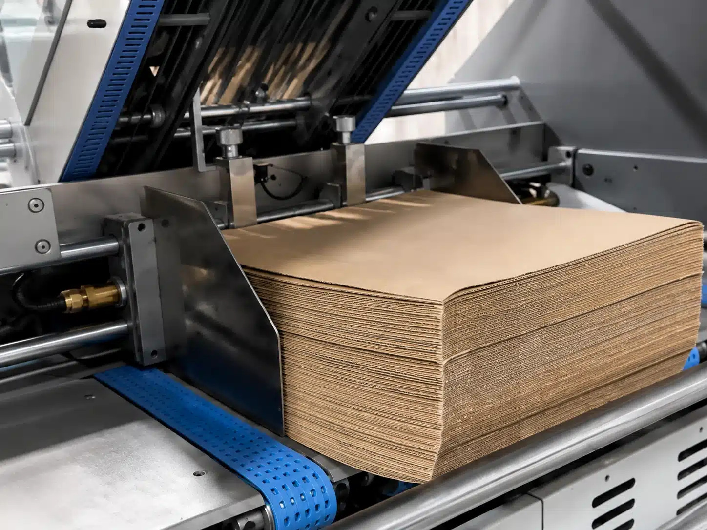 DS-1650SO automatic laminating machine corrugated board feeding system for stable bottom sheet loading