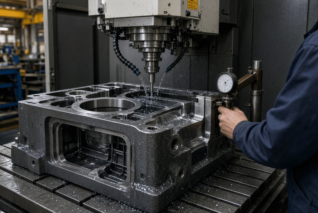 Freshly die-cut folding-carton blanks and large steel-rule die board produced on a flatbed die cutting machine