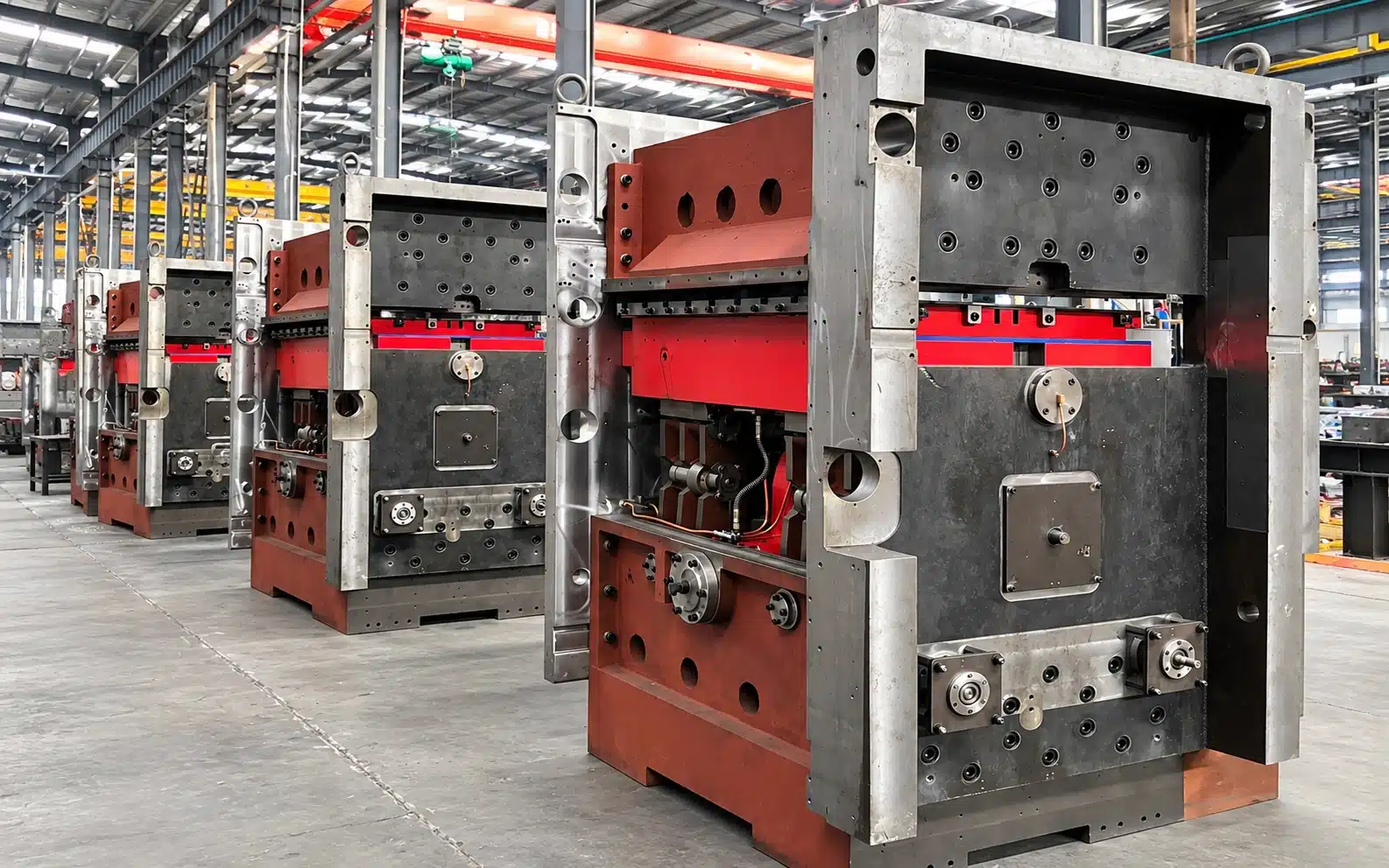 Heavy-Duty Cast Iron Frames for DAIS Automatic Die Cutting Machines in Manufacturing Workshop